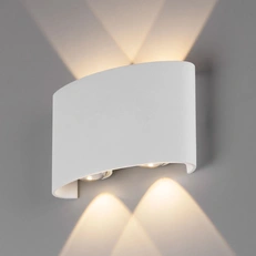 Фото товара Уличный настенный светодиодный светильник 1555 TECHNO LED Twinky double белый