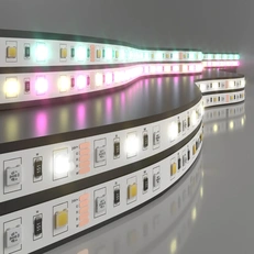 Фото товара Светодиодная лента Лента светодиодная 24V 14,4W 60Led 5050+5050 IP20 MIX RGB/дневной белый, 5м