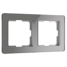 Изображение Рамка на 2 поста Acrylic (графит) W0022704