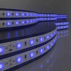 Фото товара Светодиодная лента Лента светодиодная 24V 14,4W 60Led 5050 IP20 синий, 5м