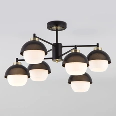 Изображение Потолочная люстра в стиле лофт Nocciola 70106/6 черный Smart