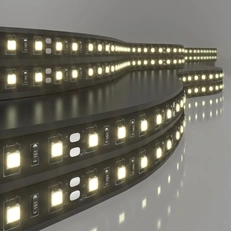 Фото товара Светодиодная лента Лента светодиодная 24V 14,4W 60Led 5050 IP20 тёплый белый, Black, 5м