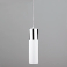 Изображение Подвесной светодиодный светильник в стиле лофт 50135/1 LED хром / белый