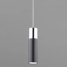 Изображение Подвесной светодиодный светильник в стиле лофт 50135/1 LED хром / черный