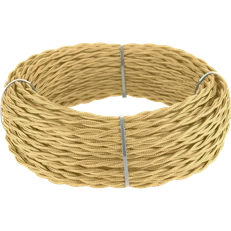Изображение Ретро кабель витой 3х2,5 золотой песок W6453647
