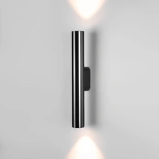 Изображение Светильник настенный светодиодный Langer IP44 40123/LED черный жемчуг